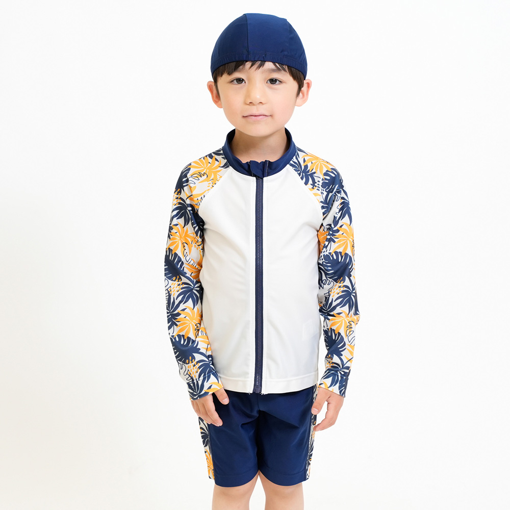 アイボリー×ネイビー