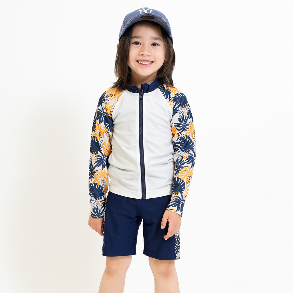 アイボリー×ネイビー