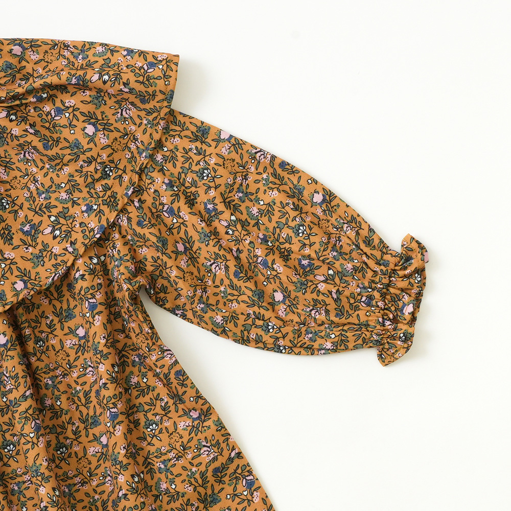 マスタード花柄