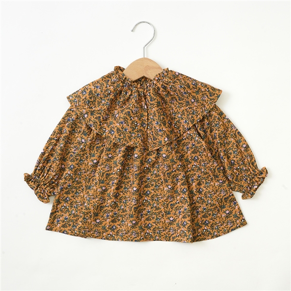 マスタード花柄