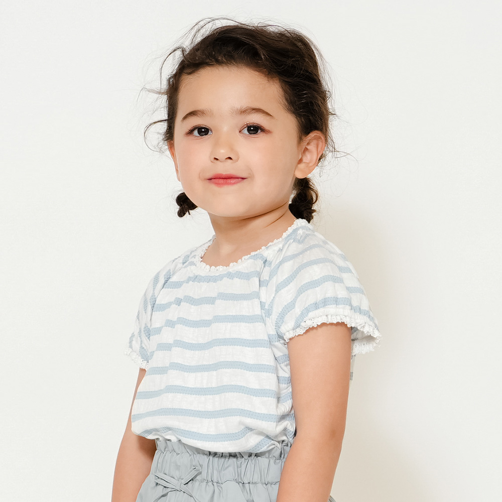 シャーリングボーダーTシャツ