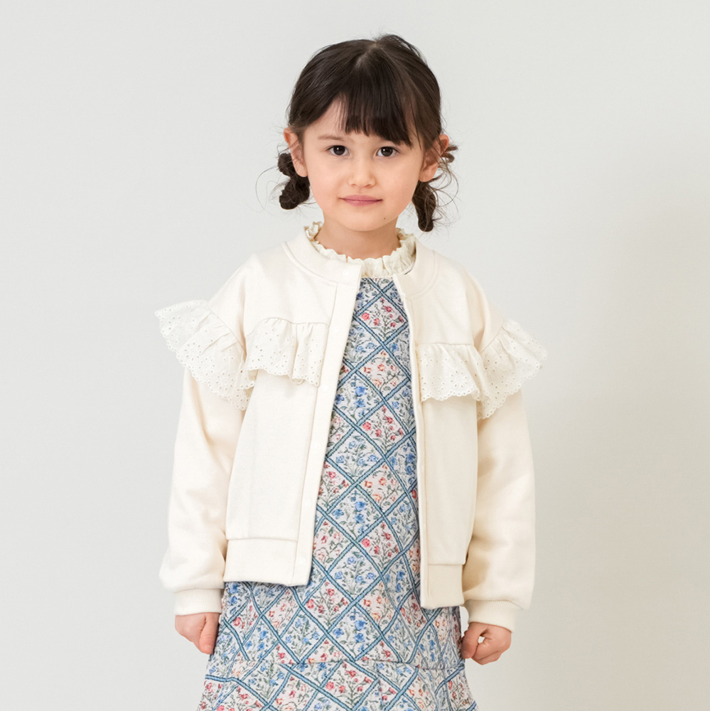 レースフリルカーディガン