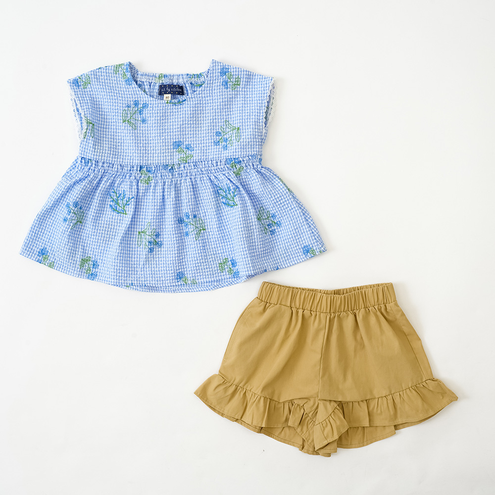 総柄刺繍セットアップ