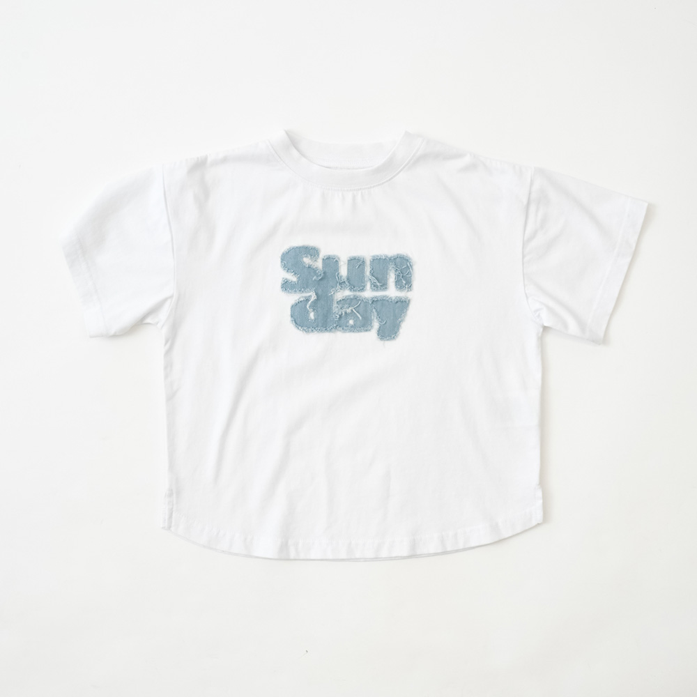 デニムアップリケTシャツ