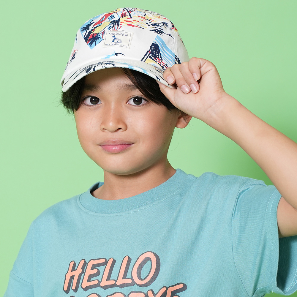 アロハ柄キャップ