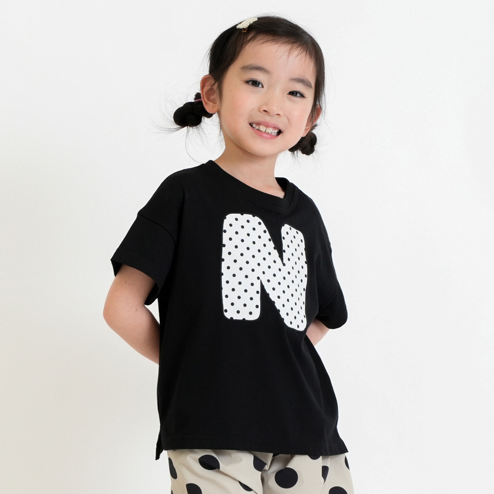 接触冷感アップリケTシャツ