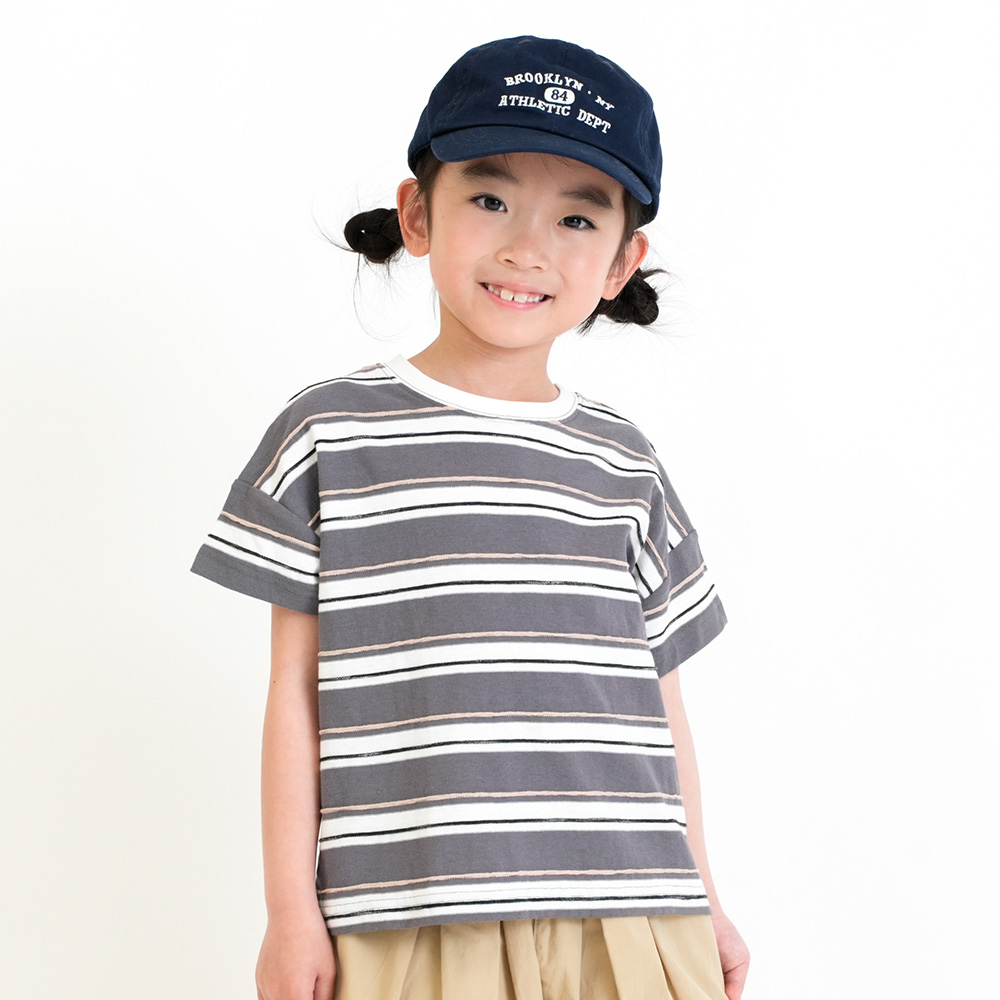 ドロップショルダーボーダーTシャツ