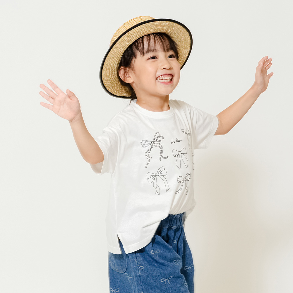 キラキララメプリントTシャツ