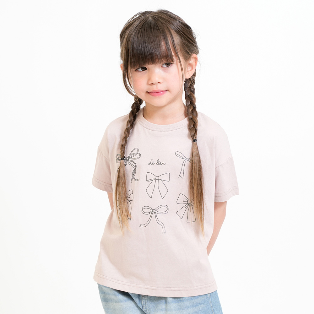 キラキララメプリントTシャツ