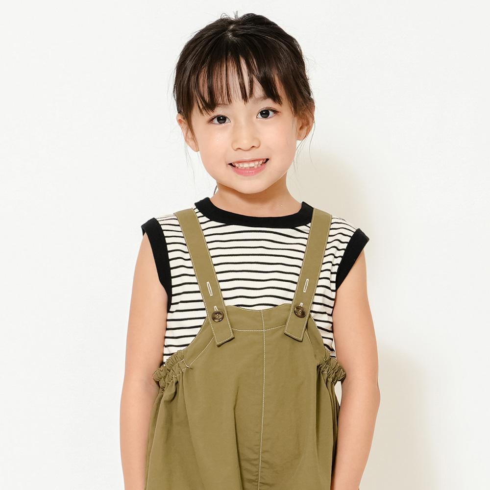 リブボーダータンクトップ