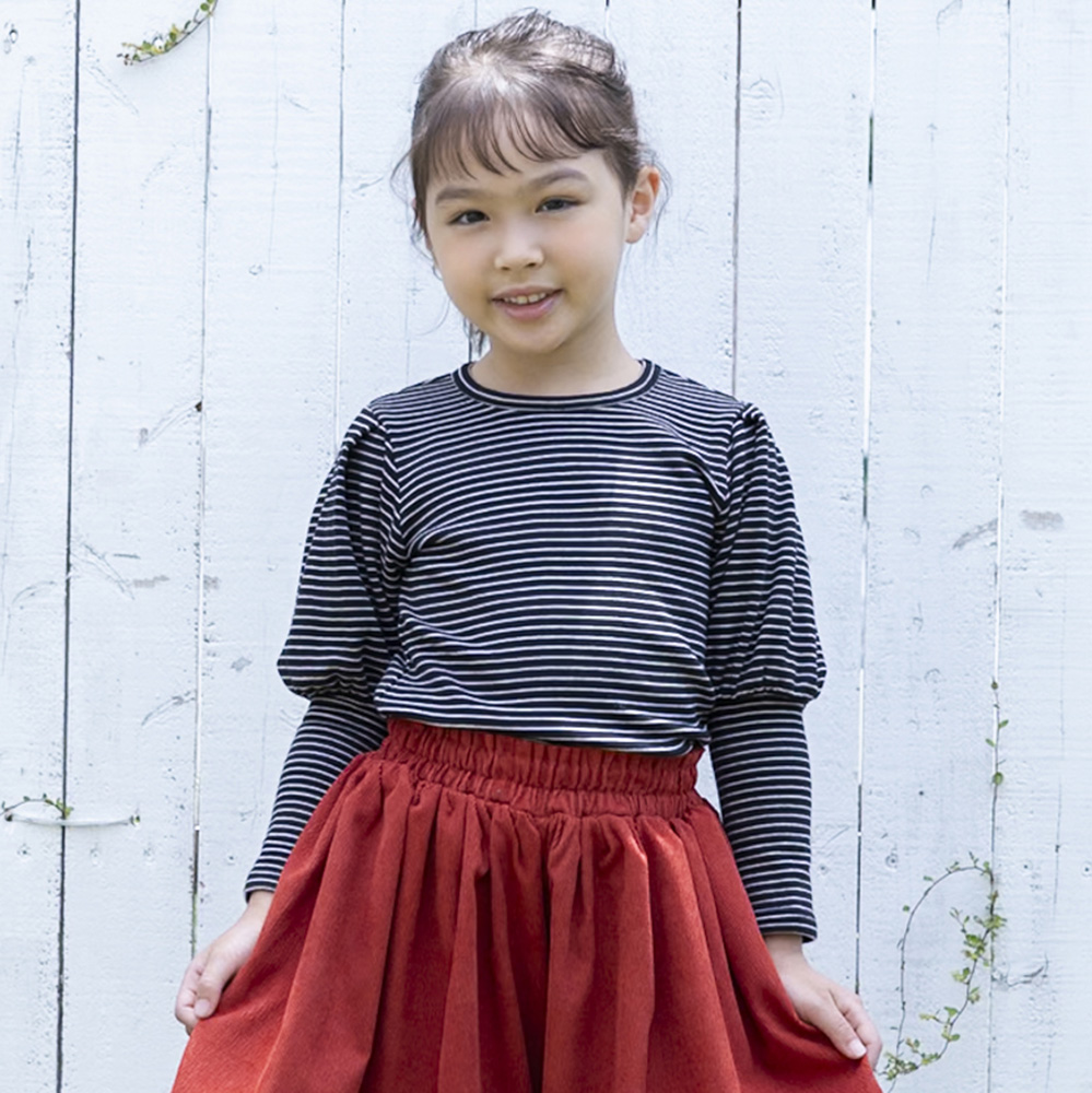 ショルダーパフTシャツ