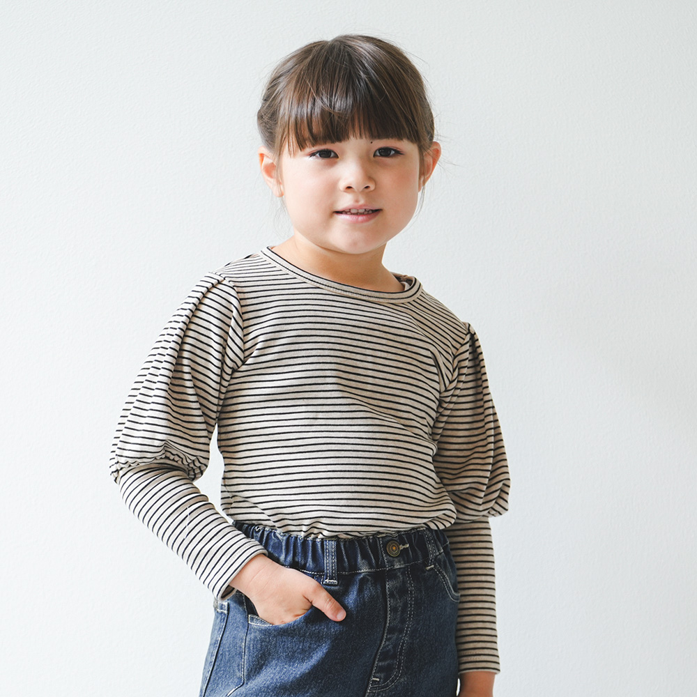 ショルダーパフTシャツ