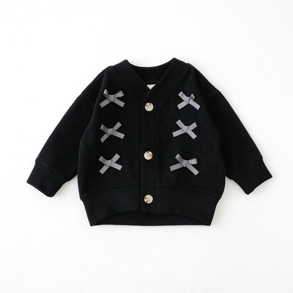 リボンカーディガン