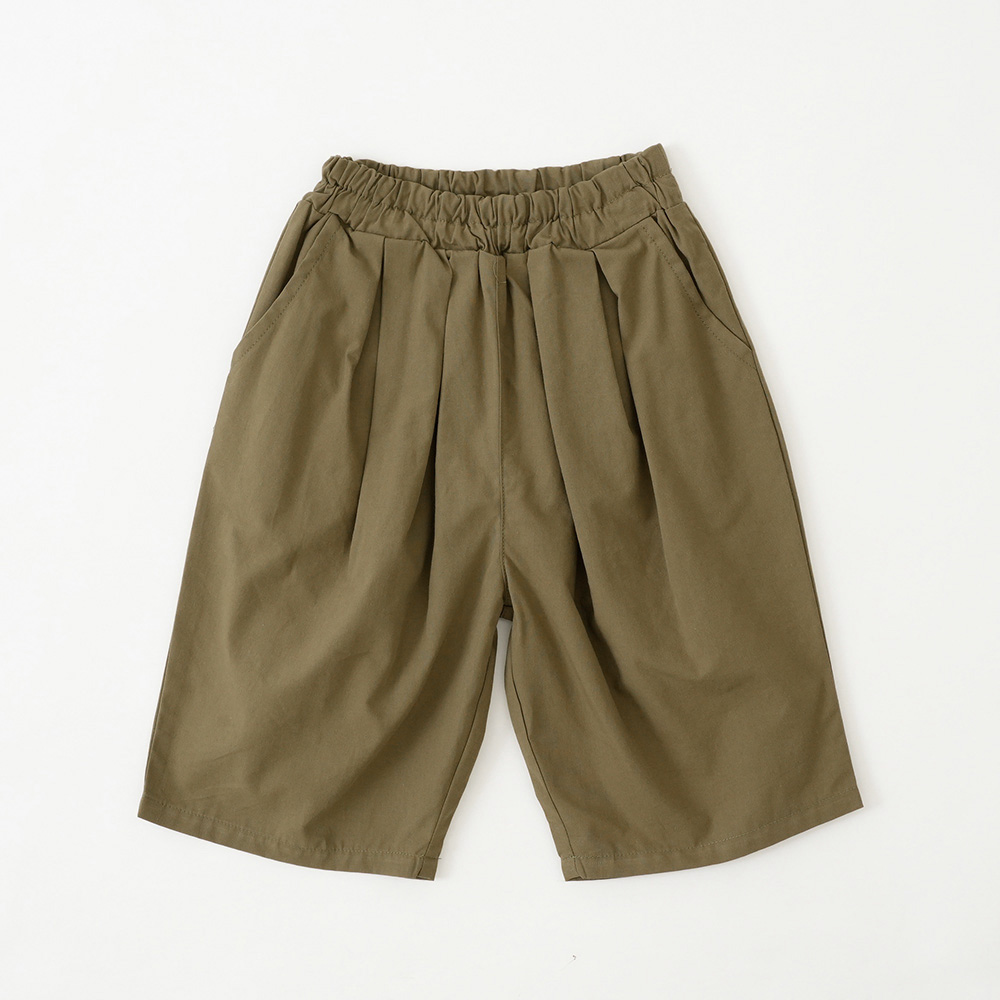 リラックス9分丈タックパンツ