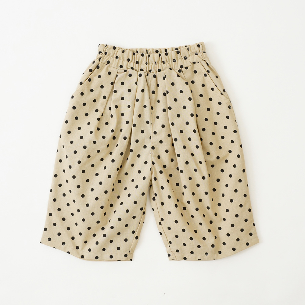 リラックス9分丈タックパンツ