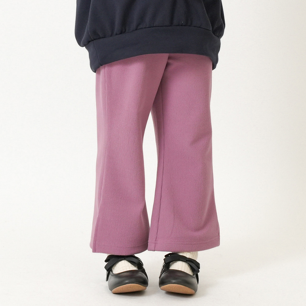 リブフレアパンツ