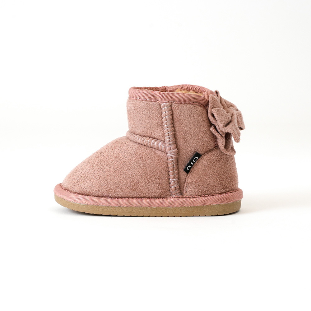 バックリボンファーブーツ(13cm-17cm)