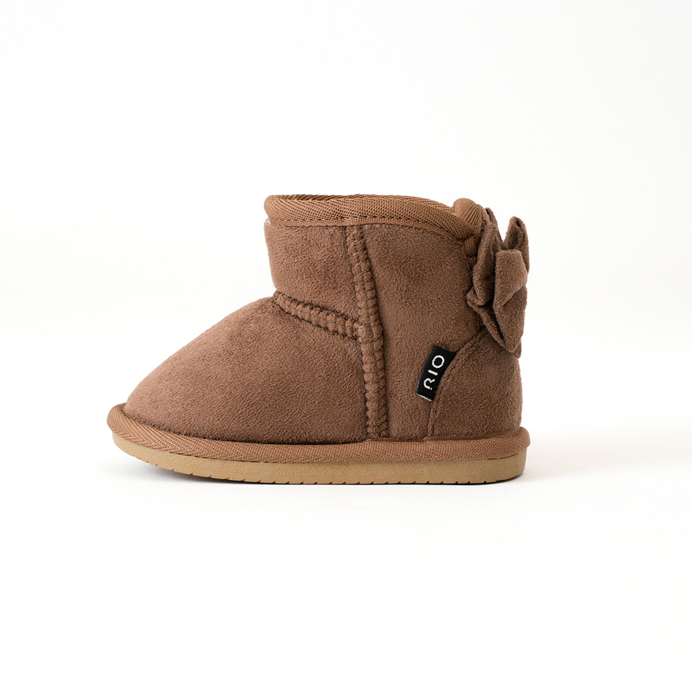 バックリボンファーブーツ(13cm-17cm)