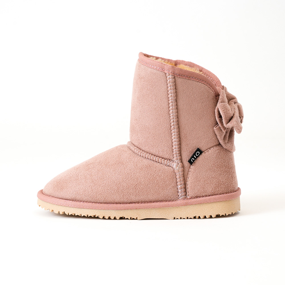 バックリボンファーブーツ(18cm-24cm)