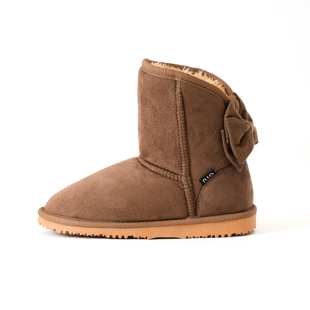 バックリボンファーブーツ(18cm-24cm)