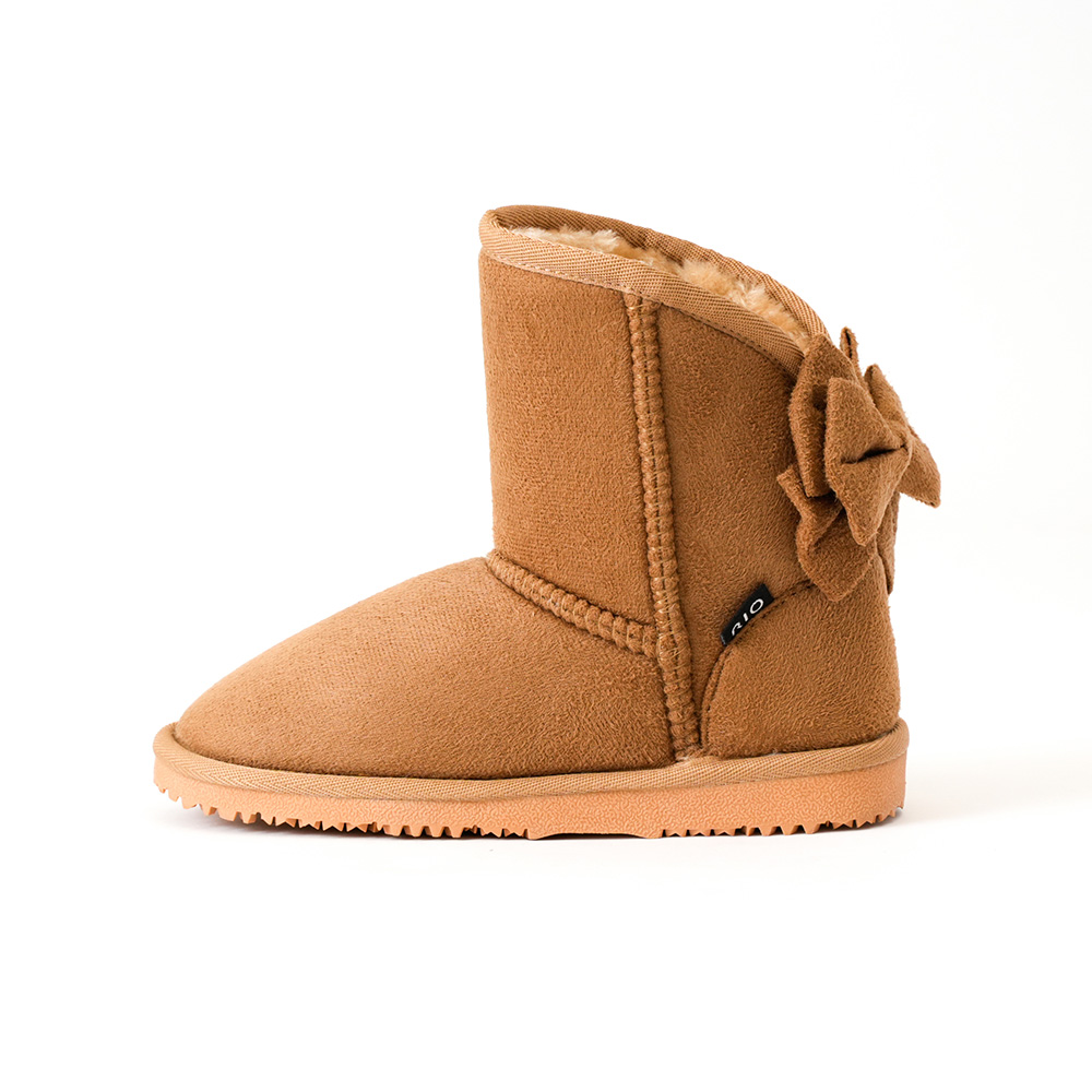 バックリボンファーブーツ(18cm-24cm)